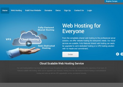 Coral Blue Hosting Theme