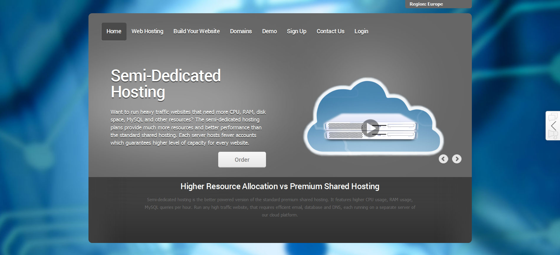 grey reseller hosting theme